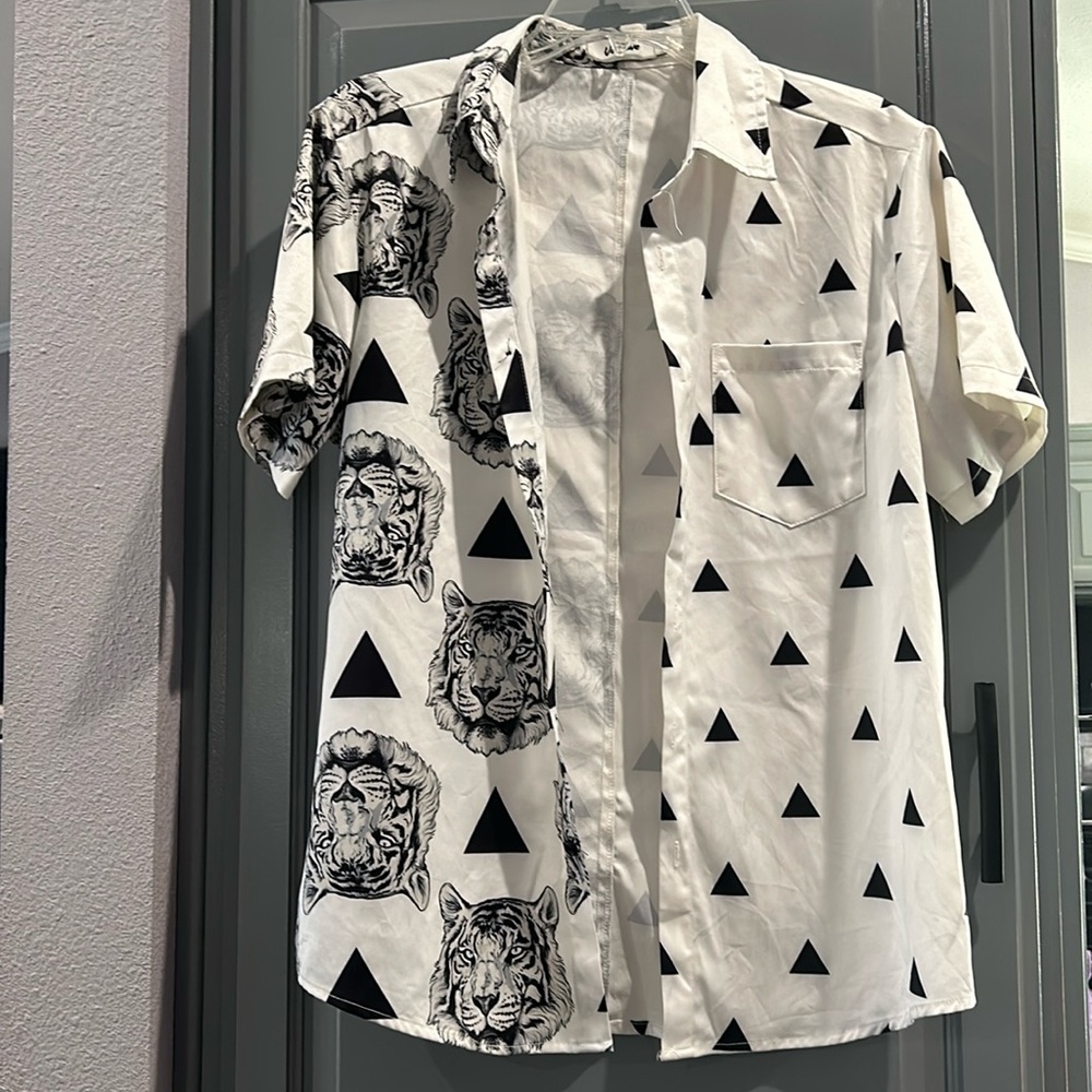 Tiger Button Up Shirt